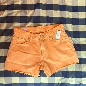 GAP women Low Stride shorts,peach/orange denim. NWT.  27/4R